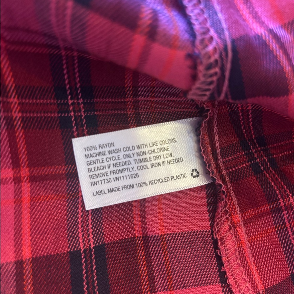 Isabel Maternity Plaid Shirt Dress - Picture 6 of 6